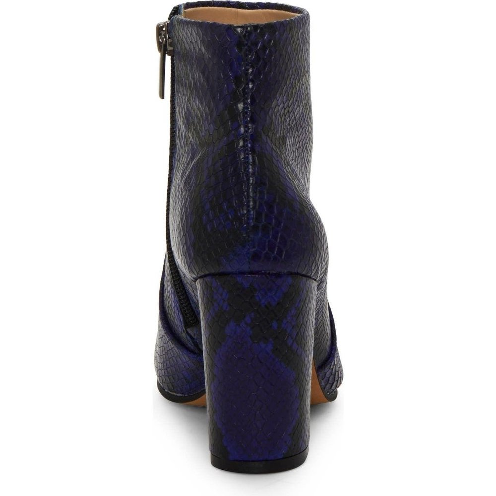 🆕 VINCE CAMUTO Sanstan Ankle Bootie Snake Blue 6 - Picture 5 of 12